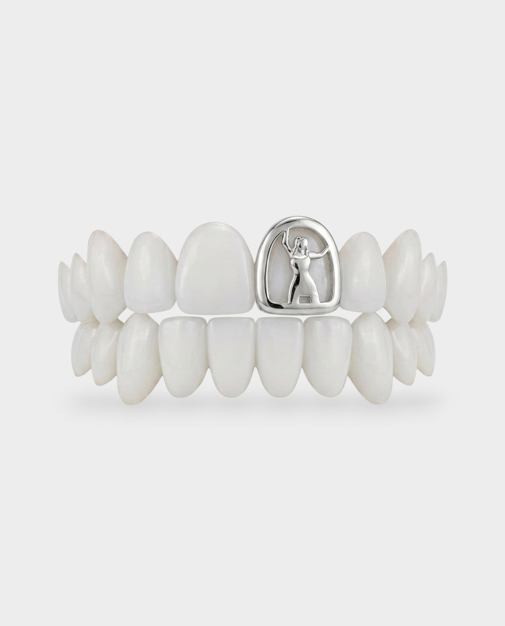 Plated Sculpted Figure Tooth Grill