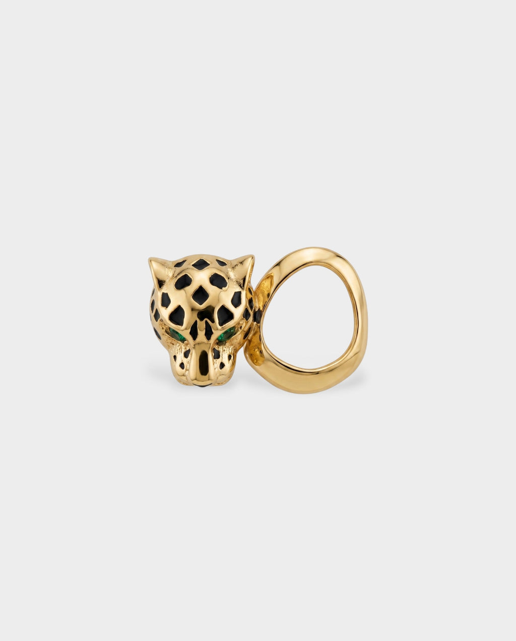 Leopard Head Gold-Tone Tooth Grill