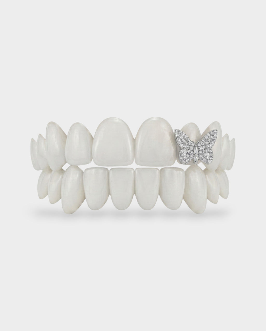 Butterfly Crystal Stone Tooth Grill