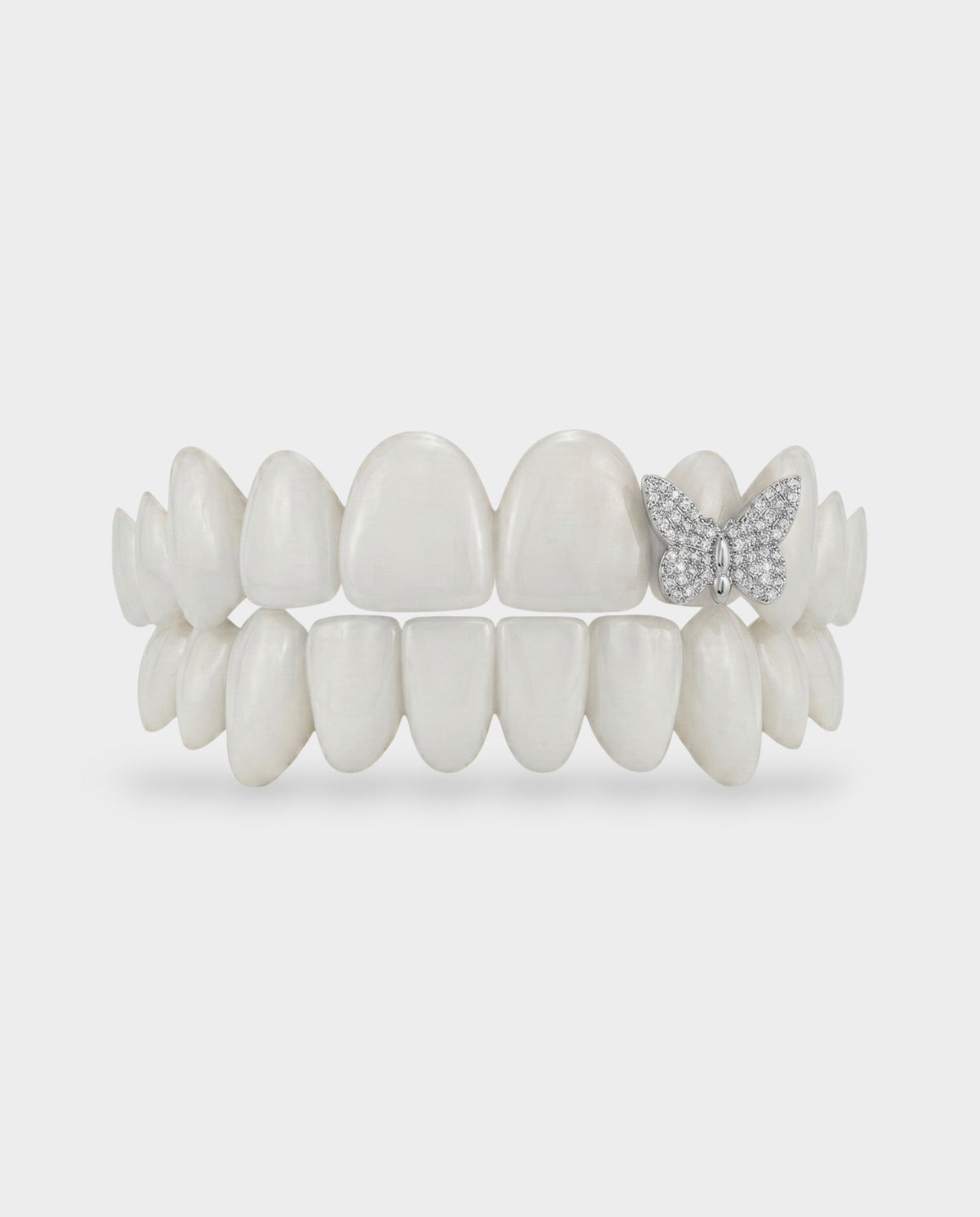 Butterfly Crystal Stone Tooth Grill