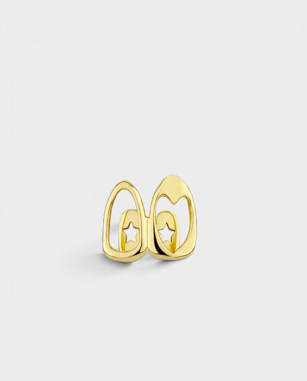 Polished Heart Double-Tooth Grill