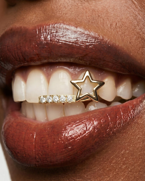 Crystal Bar & Open Star Single-Tooth Grill