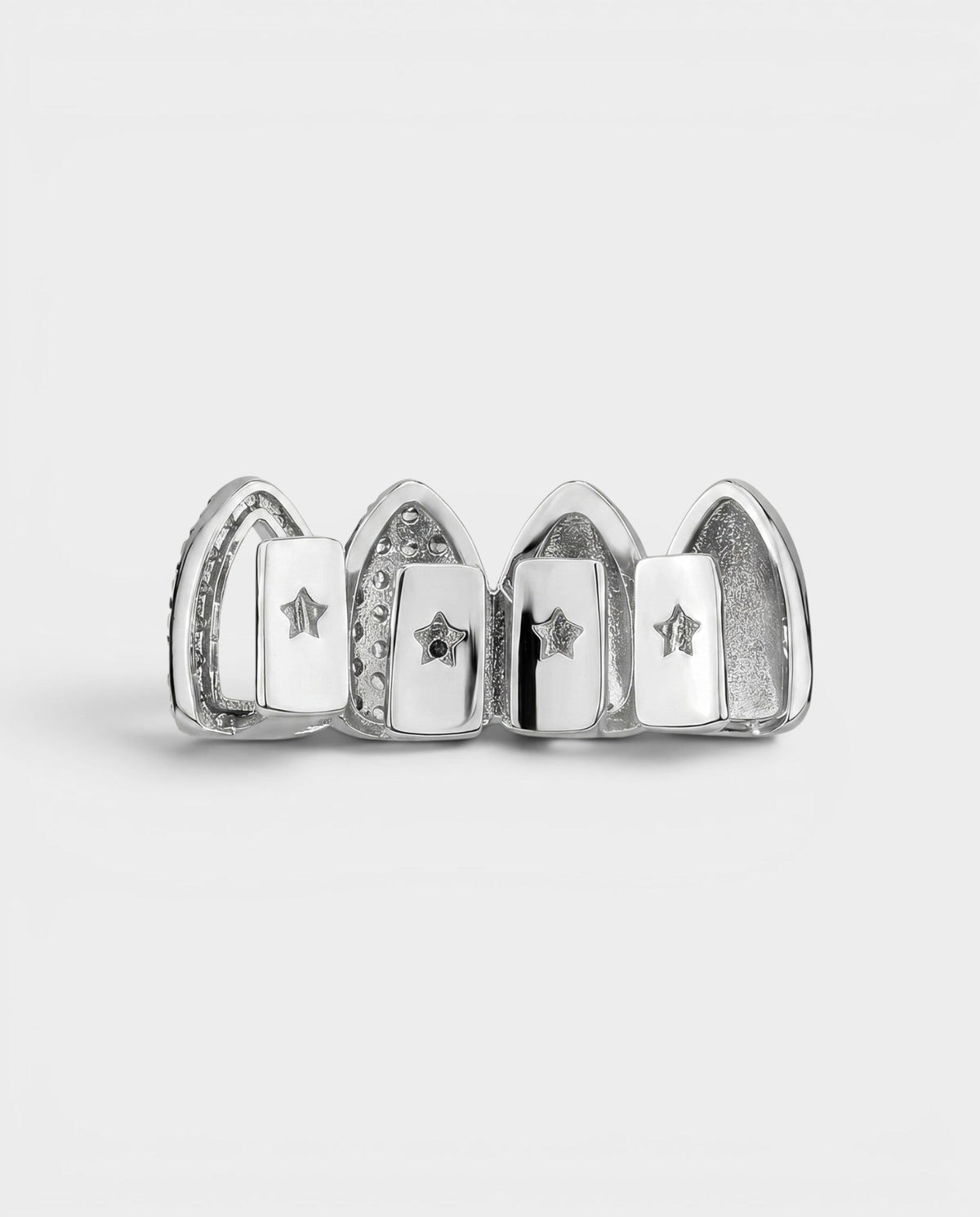 Turquoise Crystal Pavé Four-Tooth Grill