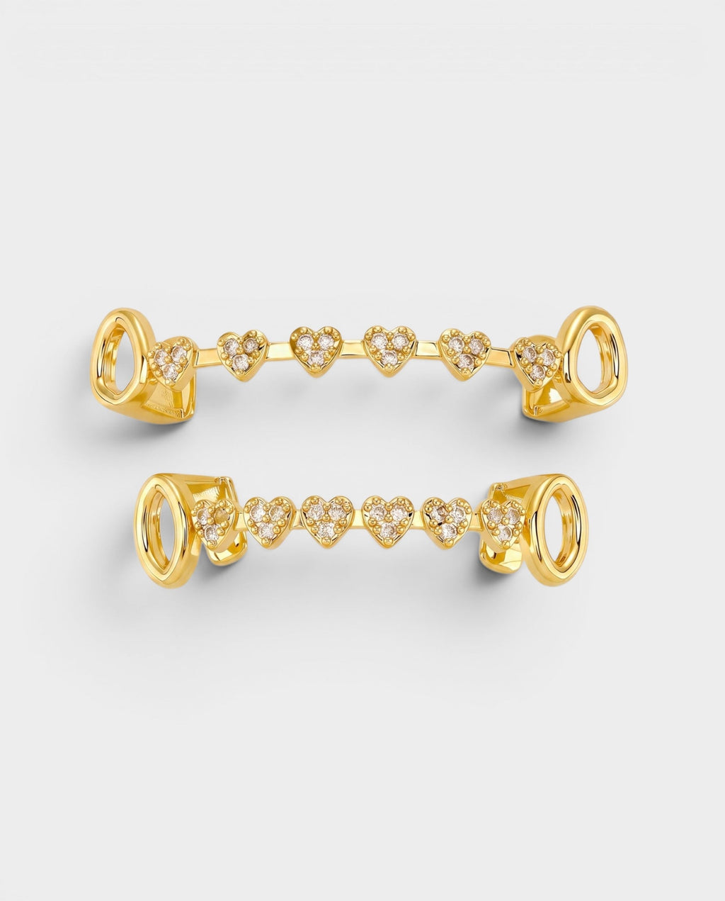 Crystal Heart Bar Tooth Grill Set