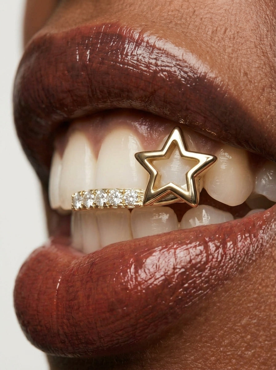 Crystal Bar & Open Star Single-Tooth Grill