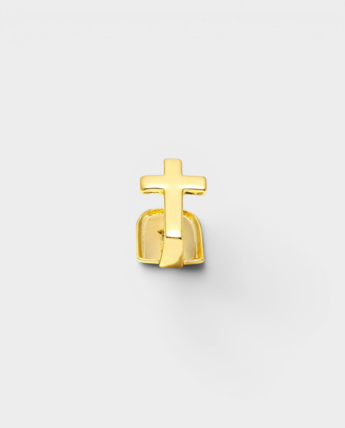 Cross Charm Single-Tooth Grill