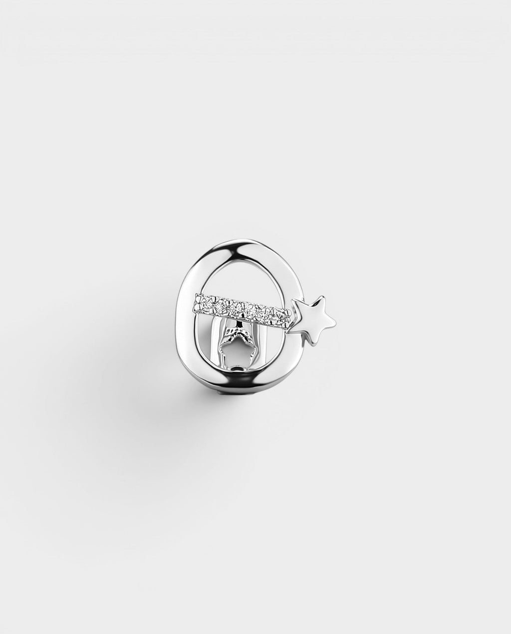 Open Oval Star Crystal Single-Tooth Grill