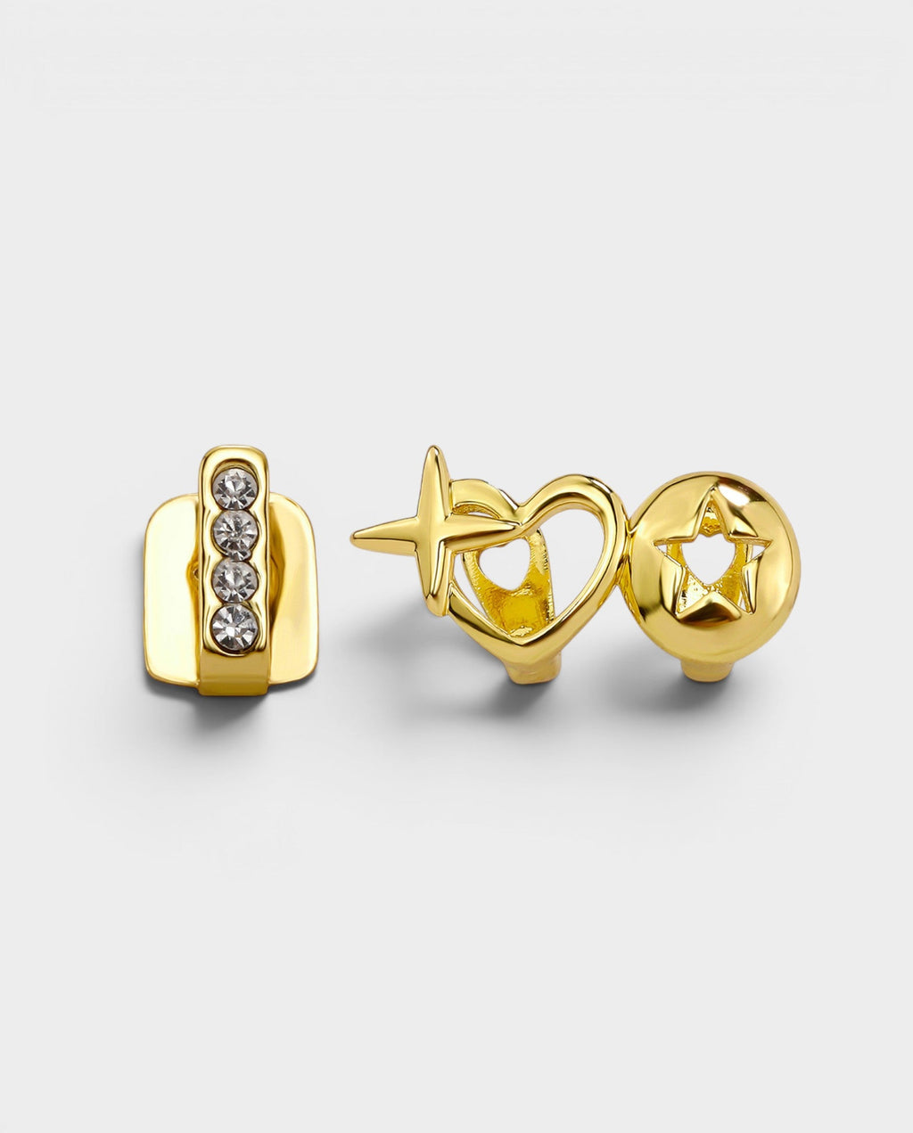Star Heart Crystal Tooth Grill Set