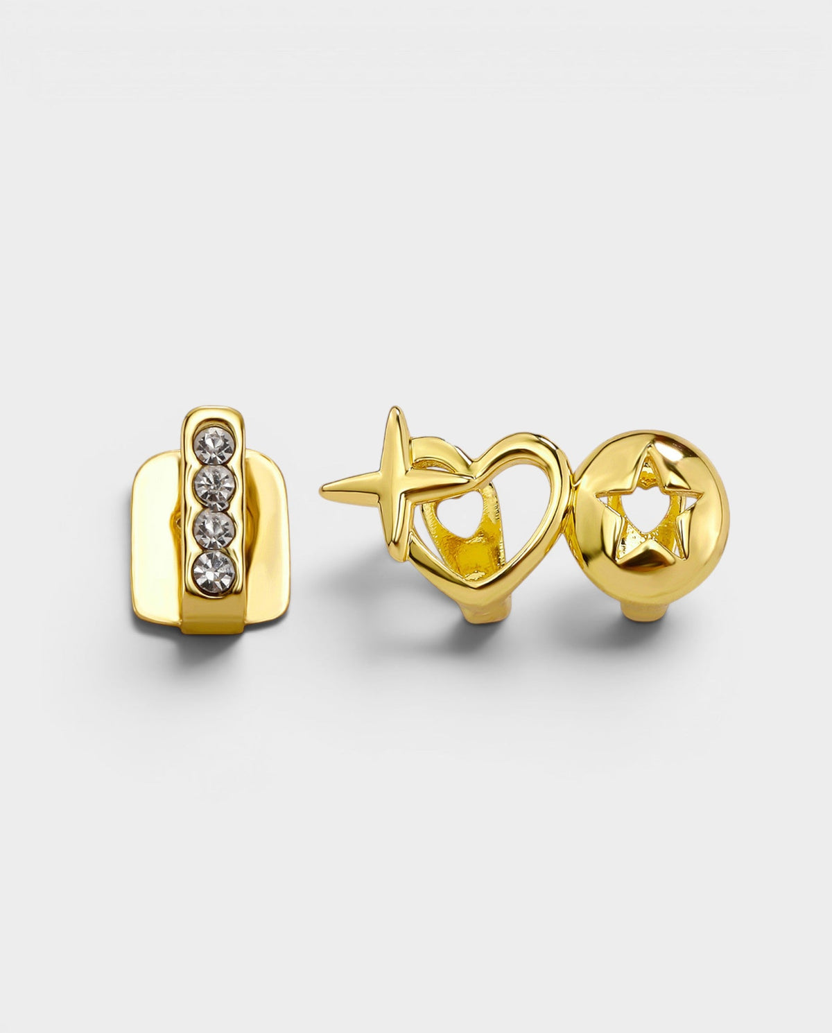 Star Heart Crystal Tooth Grill Set