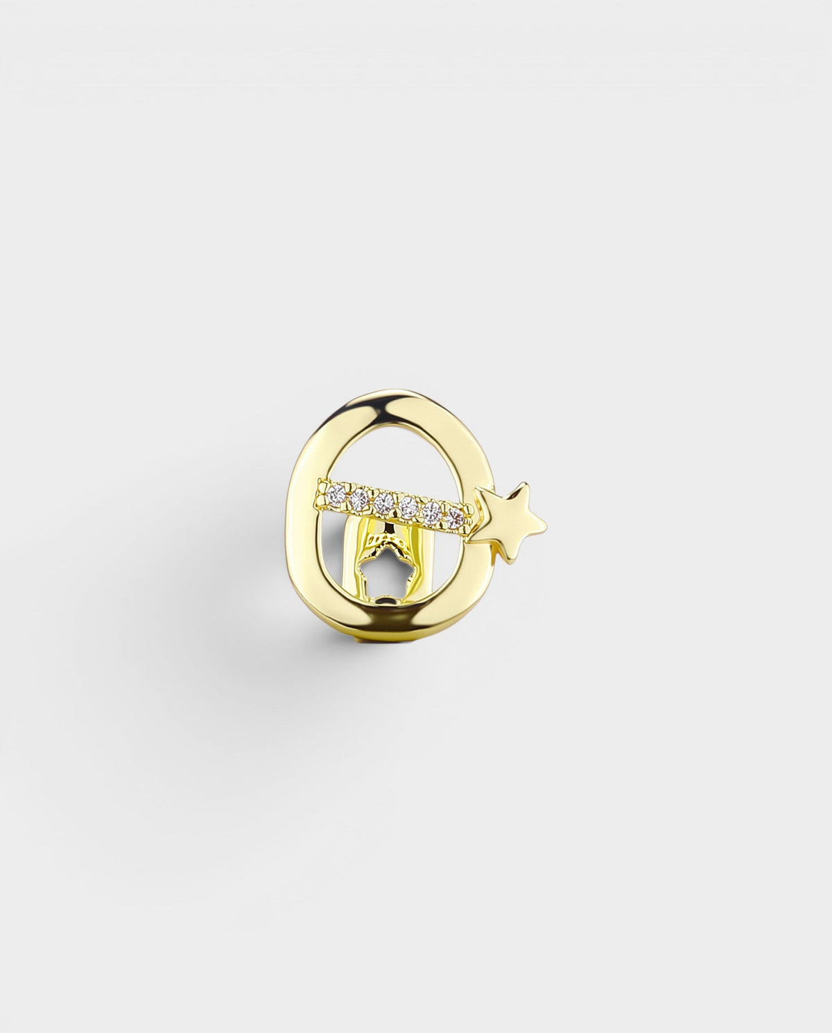 Open Oval Star Crystal Single-Tooth Grill