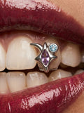 Crescent Star Crystal Single-Tooth Grill