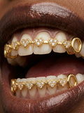 Crystal Heart Bar Tooth Grill Set