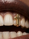 Cross Charm Single-Tooth Grill
