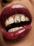 Plated Sculpted Figure Tooth Grill