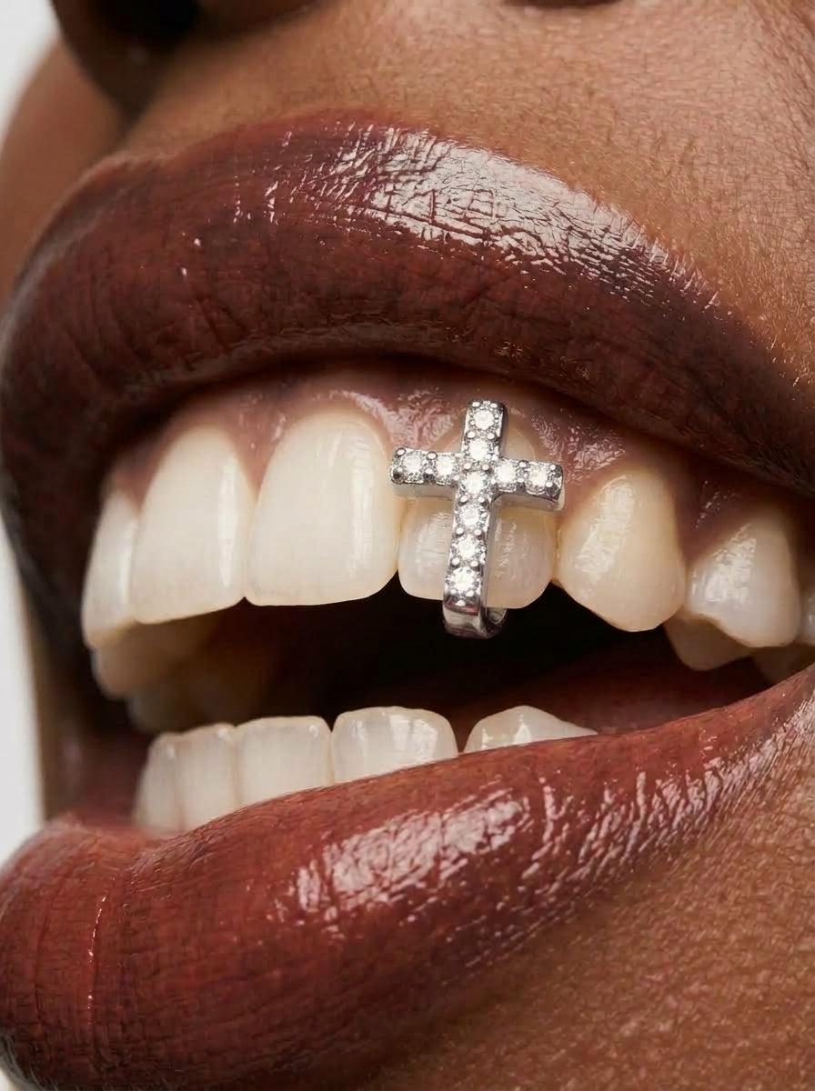 Crystal Cross Single-Tooth Grill