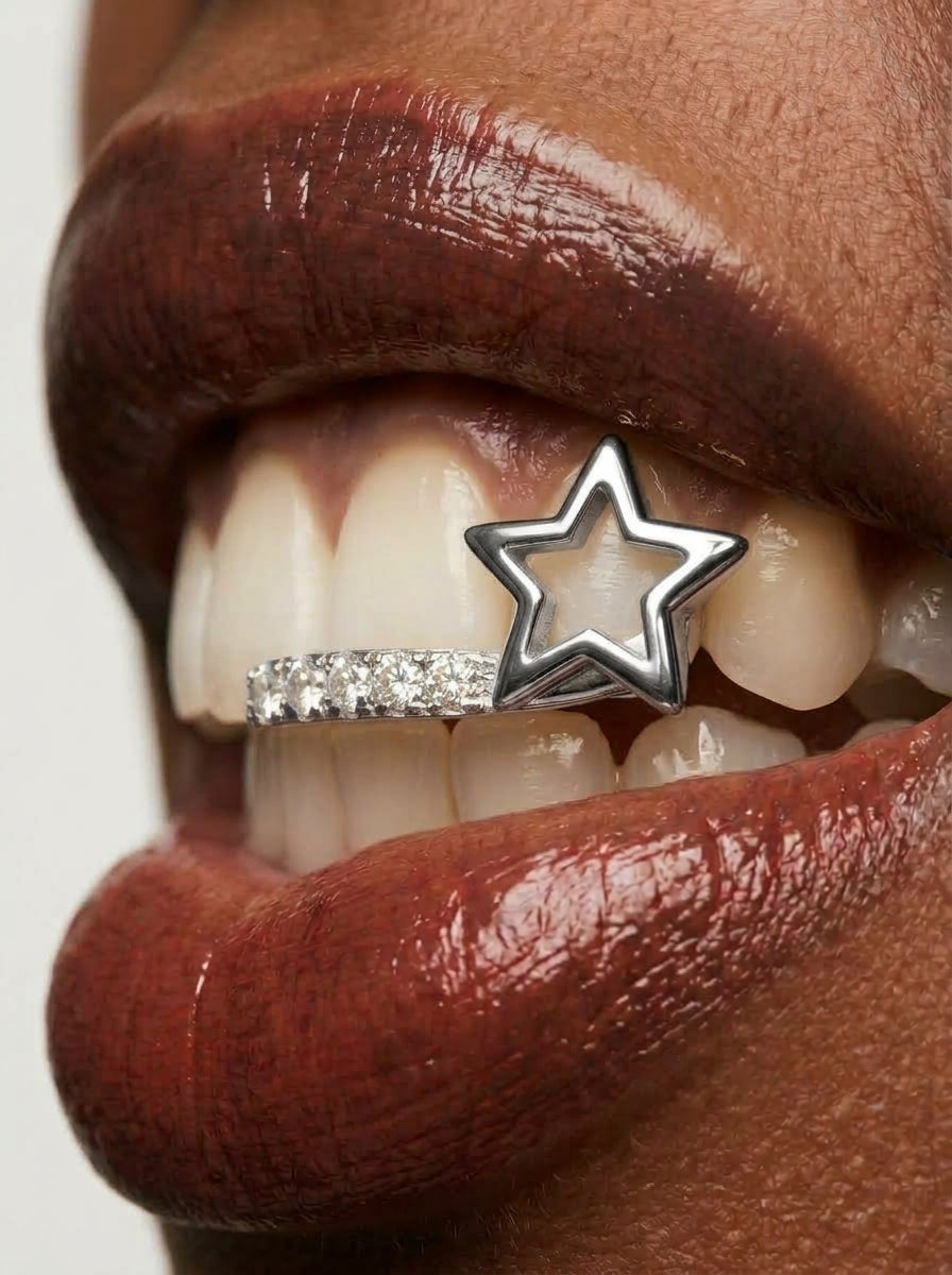 Crystal Bar & Open Star Single-Tooth Grill